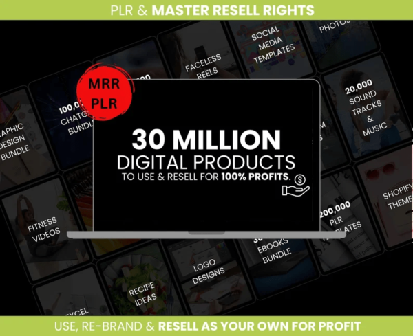 30 Million + Digital Products To Sell With Private Label Rights ...